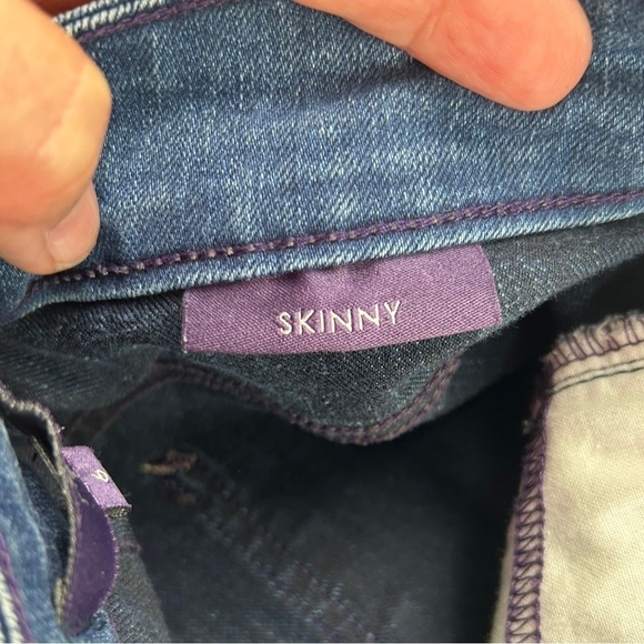 NYDJ Not Your Daughters Jeans Lift Tuck Technology Skinny Blue Jeans Women SZ 6 - Picture 6 of 15